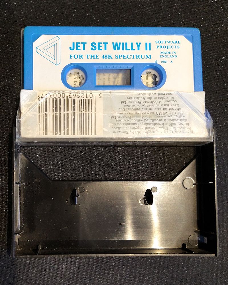Case opened with cassette inside