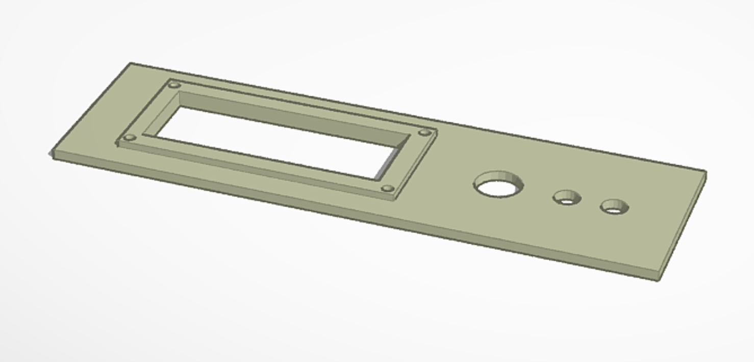 Rendering of top panel
