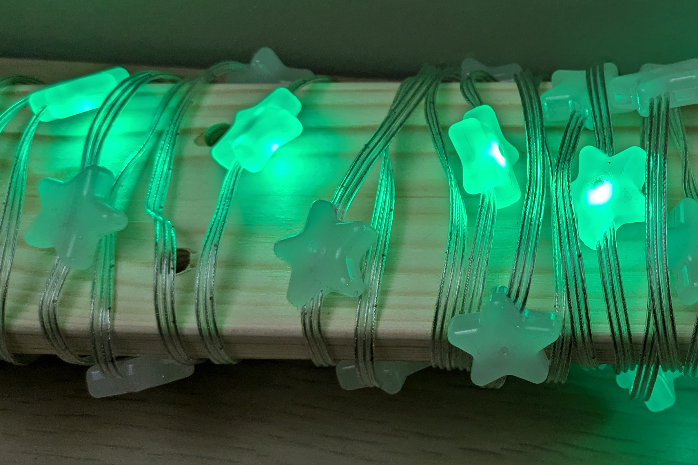 Green LED stars